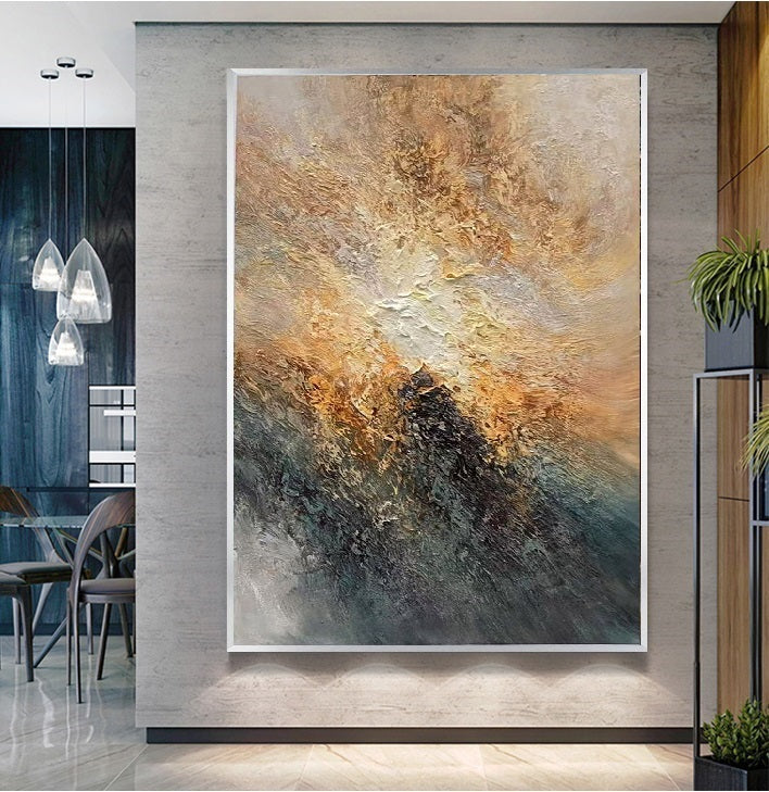 Handcrafted Abstract Painting Fine Art For Homedecor MA1579