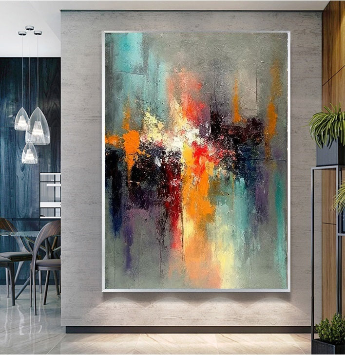 Handcrafted Abstract Painting Fine WallArt For Homedecor MA1584B