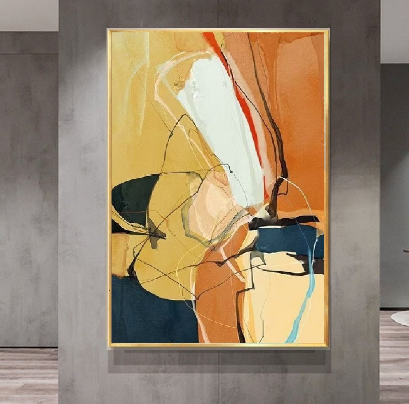 Handcrafted Abstract Painting Fine WallArt For Homedecor MA1592