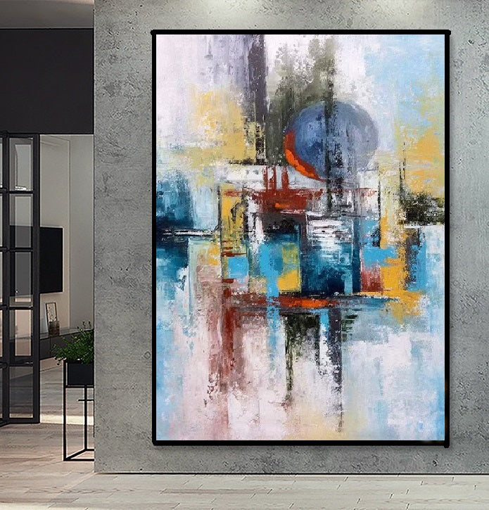 Handcrafted Abstract Painting Fine WallArt For Homedecor MA1596