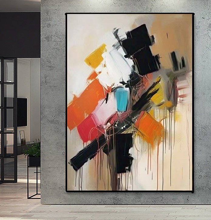 Handcrafted Abstract Painting Fine WallArt For Homedecor MA1598