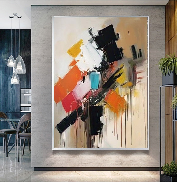 Handcrafted Abstract Painting Fine WallArt For Homedecor MA1598