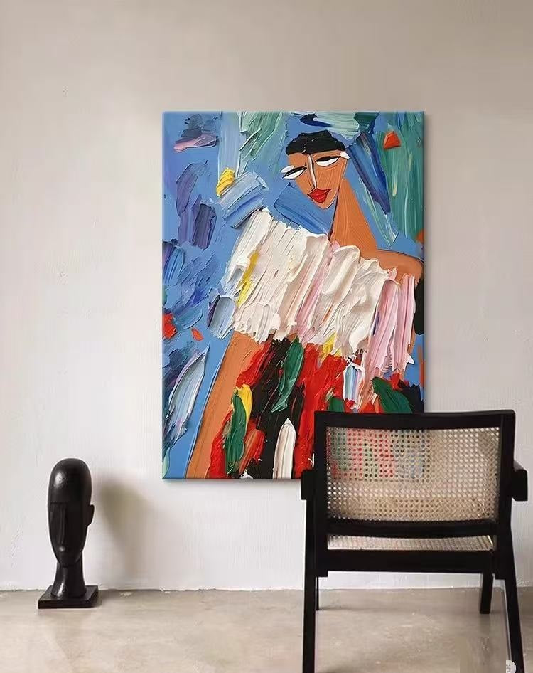 Handcrafted Modern Painting Fine Art For Homedecor MB1040