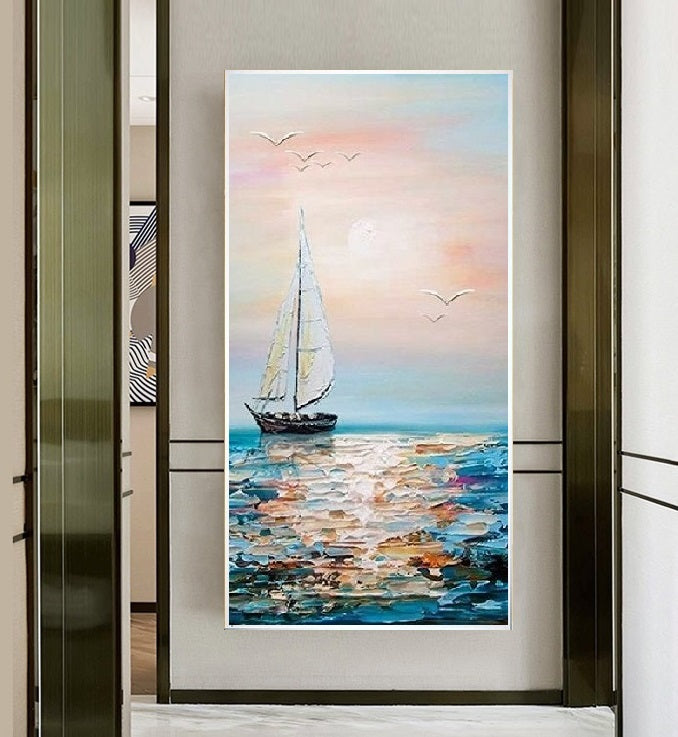 Handcrafted Modern Painting Fine Art For Homedecor MB1094