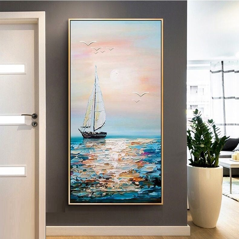 Handcrafted Modern Painting Fine Art For Homedecor MB1094