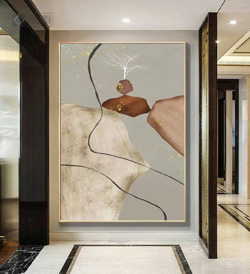 Handcrafted Modern Painting Fine Art For Homedecor MB1101A