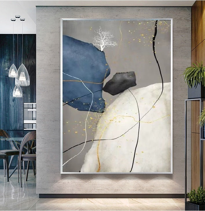 Handcrafted Modern Painting Fine Art For Homedecor MB1101K