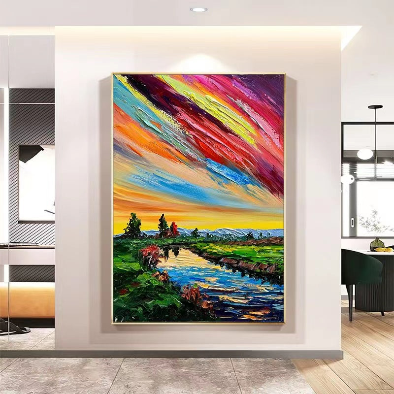 Handcrafted Modern Painting Fine Art For Homedecor MB1117
