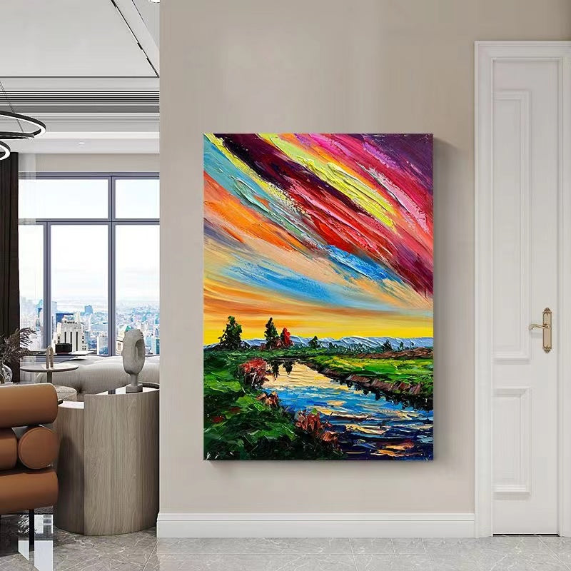 Handcrafted Modern Painting Fine Art For Homedecor MB1117