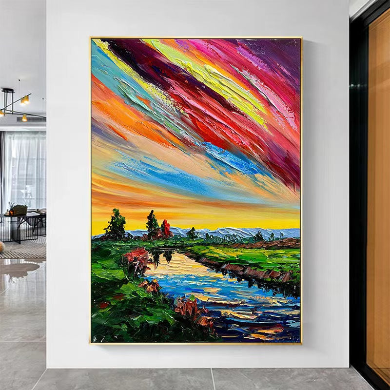 Handcrafted Modern Painting Fine Art For Homedecor MB1117