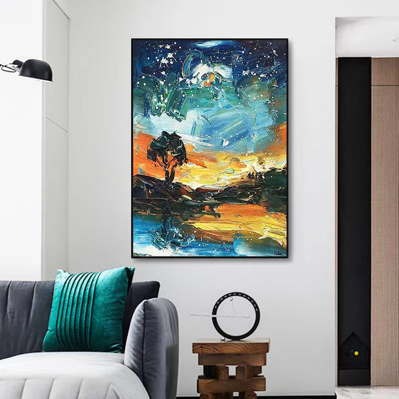 Handcrafted Modern Painting Fine Art For Homedecor MB1123