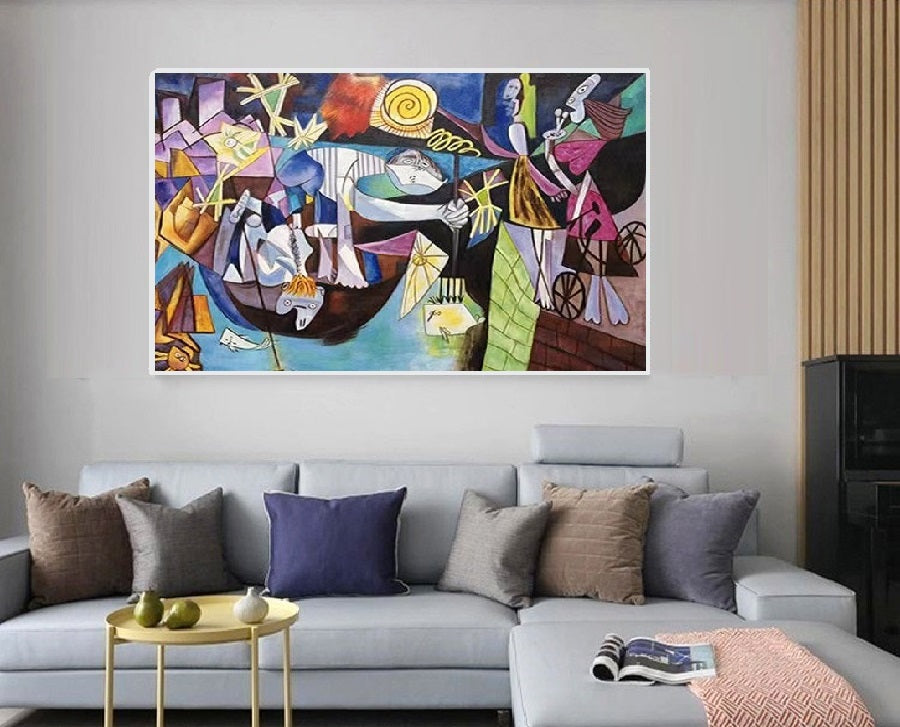 Handcrafted Modern Painting Fine Art For Homedecor MB1136