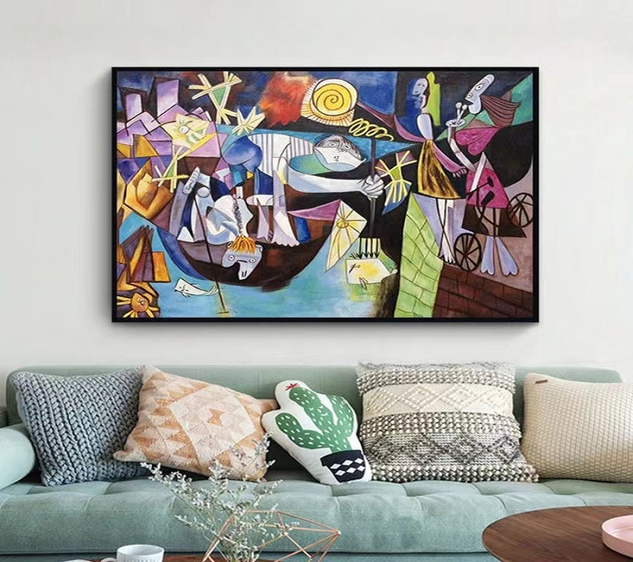 Handcrafted Modern Painting Fine Art For Homedecor MB1136