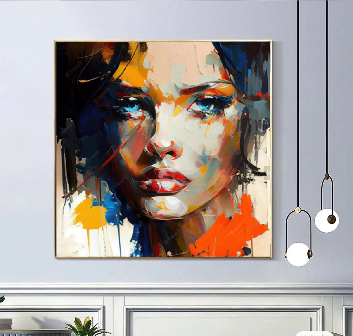 Handcrafted Modern Painting Fine Art For Homedecor MB1143B