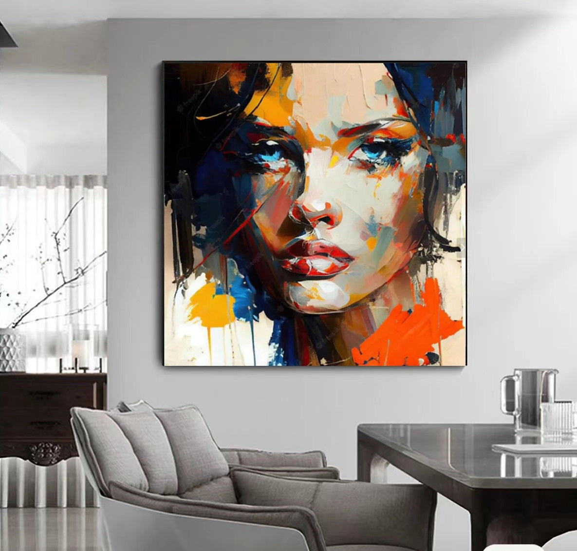 Handcrafted Modern Painting Fine Art For Homedecor MB1143B