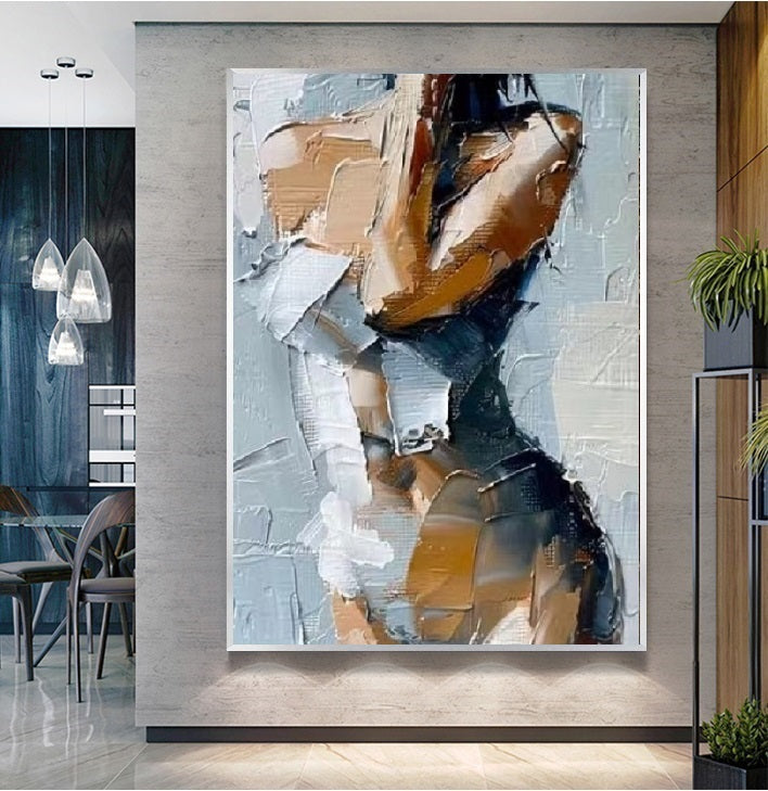 Handcrafted Modern Painting Fine Art For Homedecor MB1154