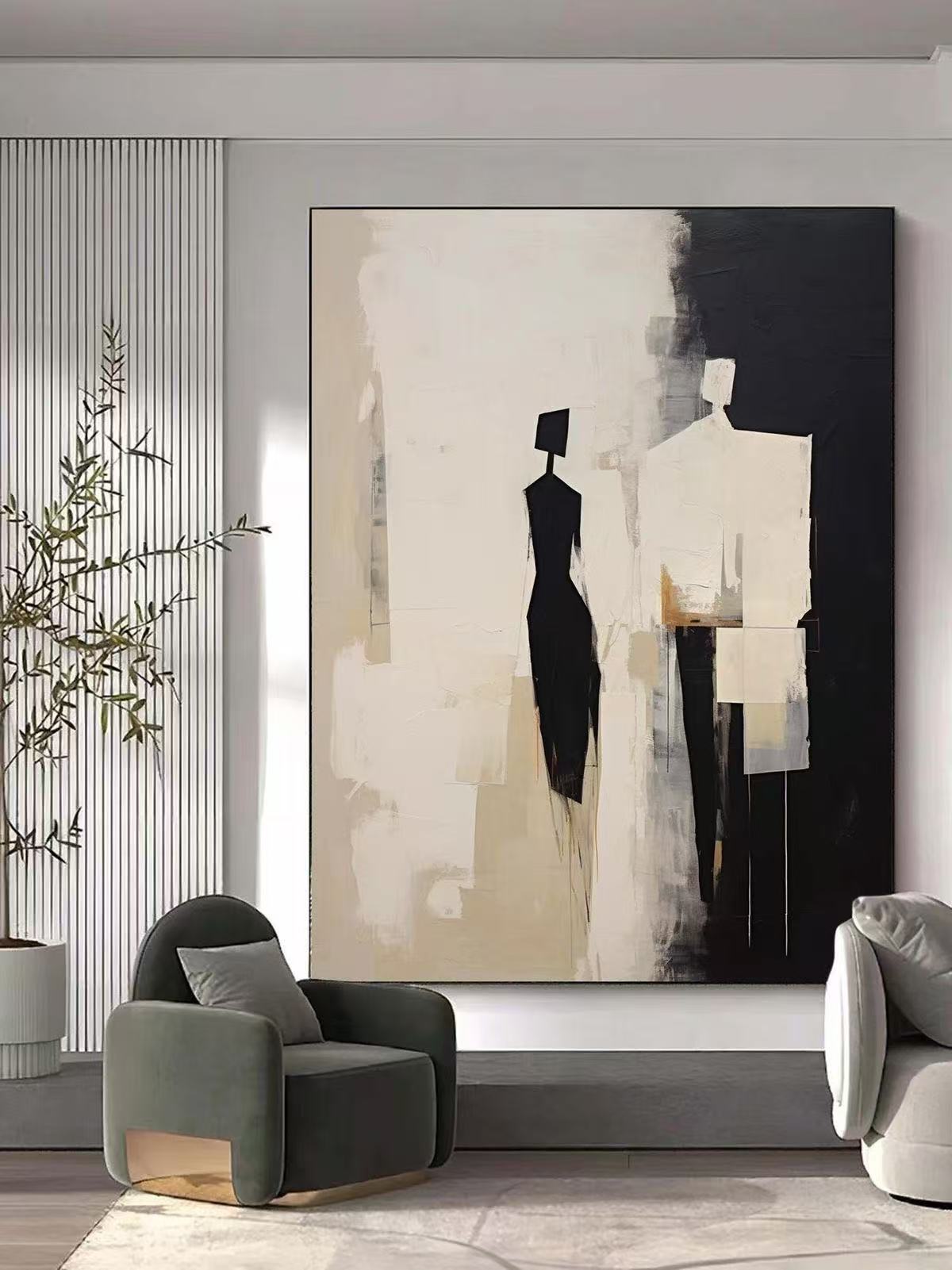 Handcrafted Modern Painting Fine Art For Homedecor MB1164B