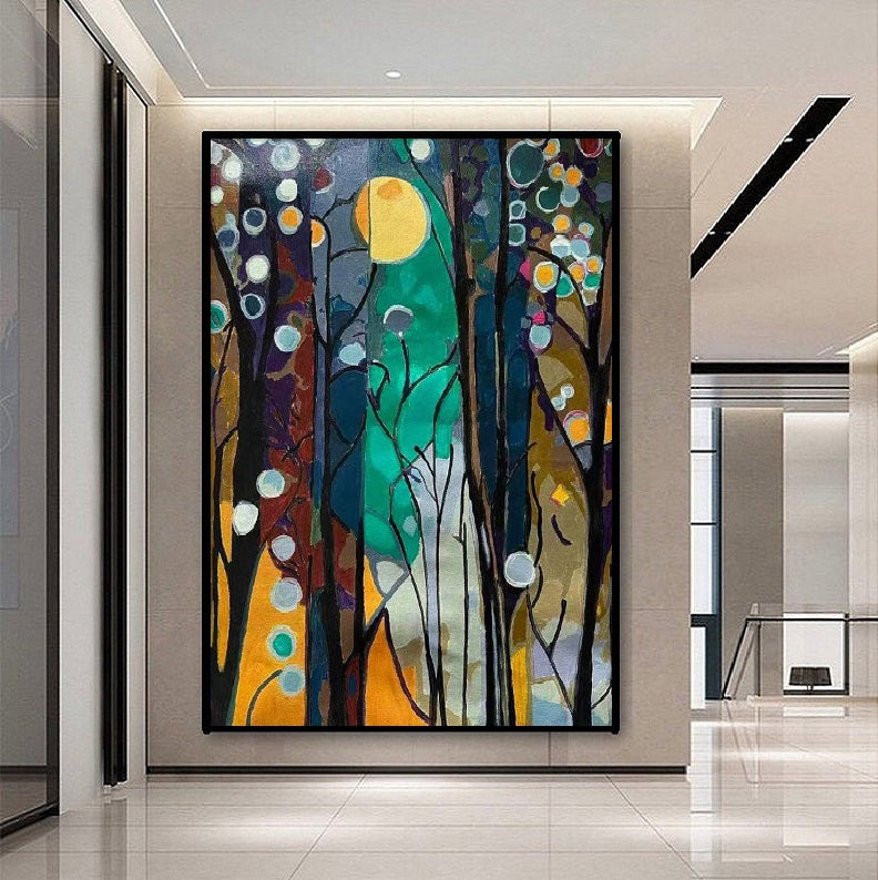 Handcrafted Modern Painting Fine Art For Homedecor MB1167