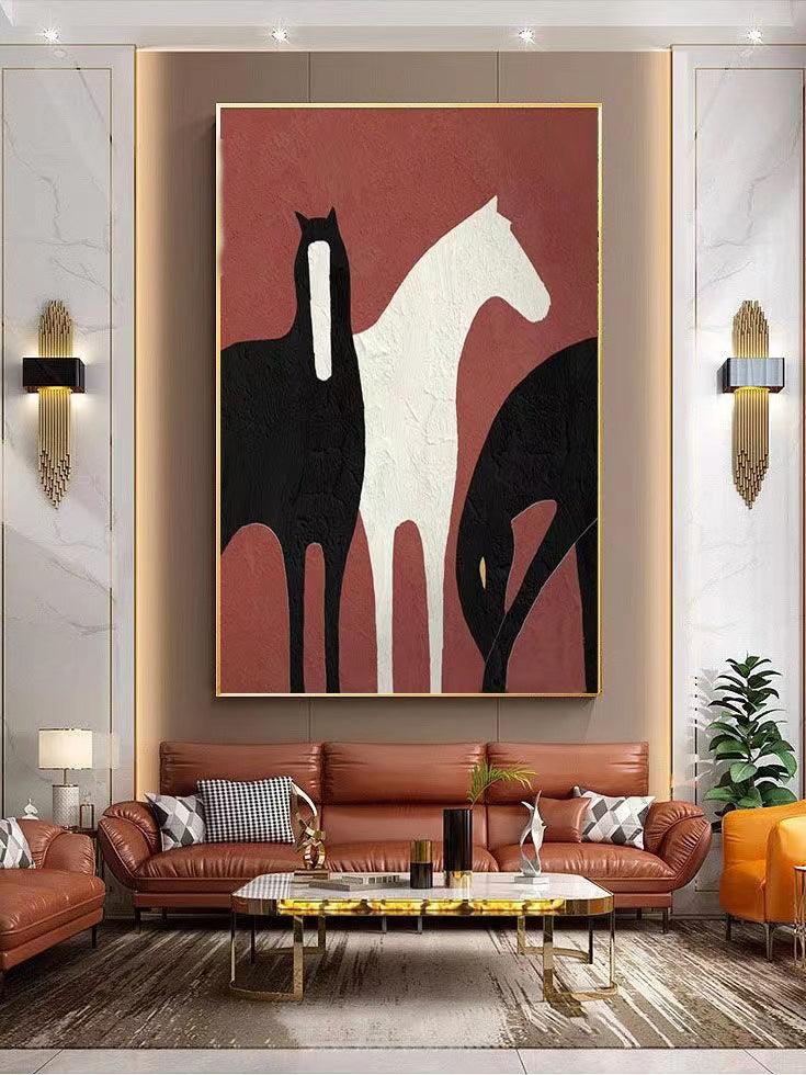Handcrafted Modern Animal Painting Fine Wall Art For Homedecor MDA1001