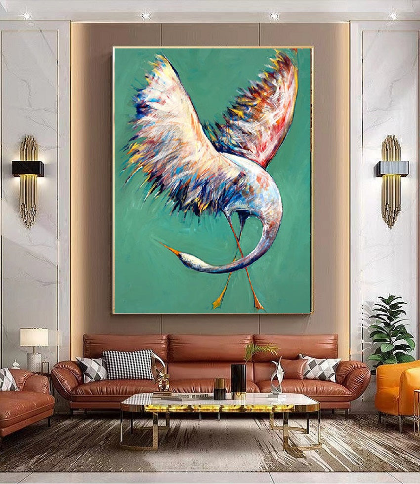 Handcrafted Modern Animal Painting Fine Wall Art For Homedecor MDA1017B