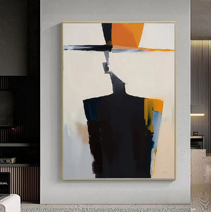 Handcrafted Modern Figure Painting Fine Wall Art For Homedecor MDP1001