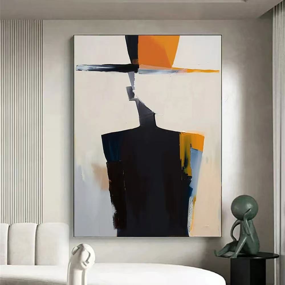 Handcrafted Modern Figure Painting Fine Wall Art For Homedecor MDP1001