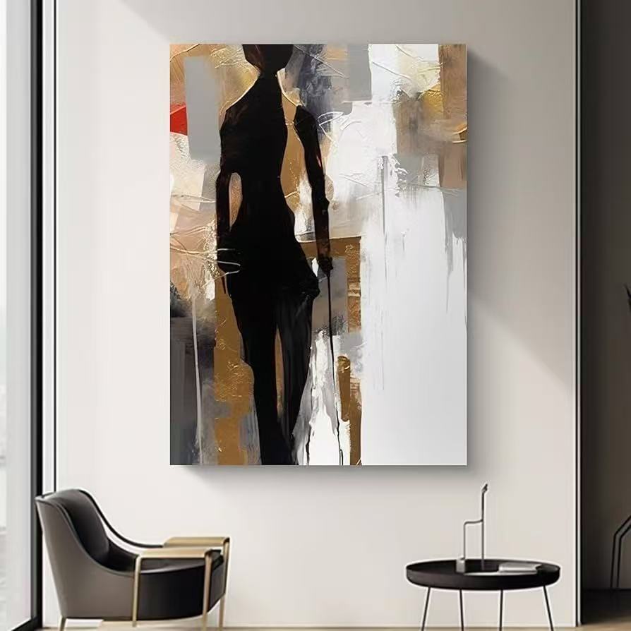 Handcrafted Modern Figure Painting Fine Wall Art For Homedecor MDP1003