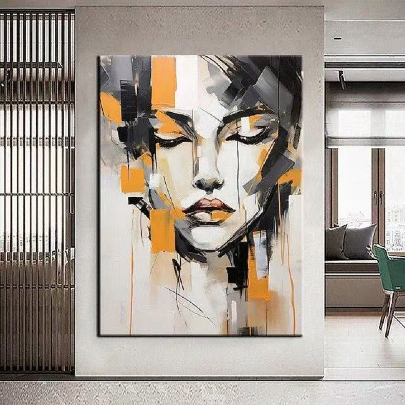Handcrafted Modern Figure Painting Fine Wall Art For Homedecor MDP1008