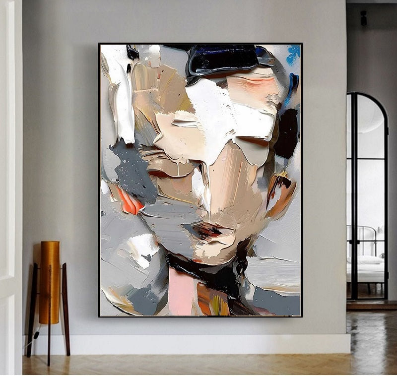 Handcrafted Modern Figure Painting Fine Wall Art For Homedecor MDP1010