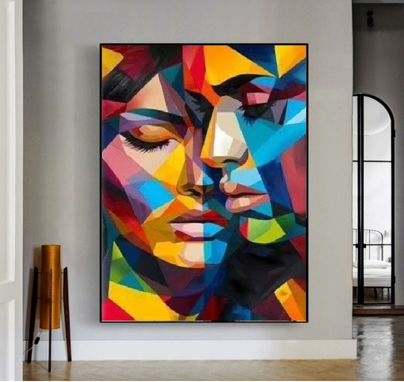 Handcrafted Modern Figure Painting Fine Wall Art For Homedecor MDP1014