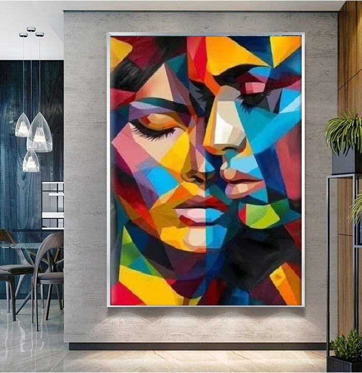 Handcrafted Modern Figure Painting Fine Wall Art For Homedecor MDP1014