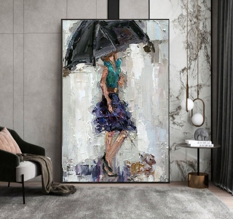 Handcrafted Modern Figure Painting Fine Wall Art For Homedecor MDP1019