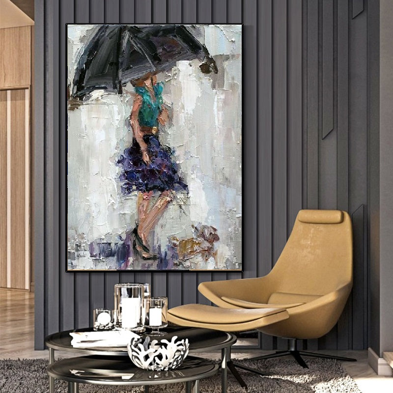 Handcrafted Modern Figure Painting Fine Wall Art For Homedecor MDP1019