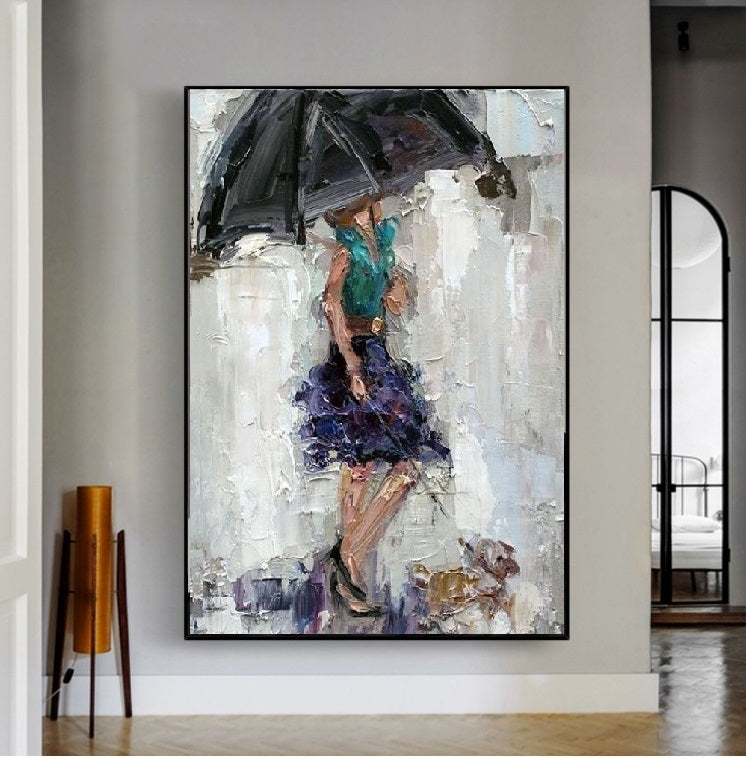 Handcrafted Modern Figure Painting Fine Wall Art For Homedecor MDP1019