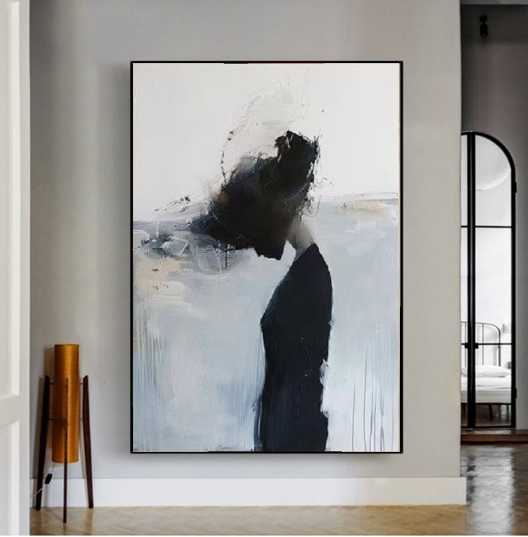Handcrafted Modern Figure Painting Fine Wall Art For Homedecor MDP1020