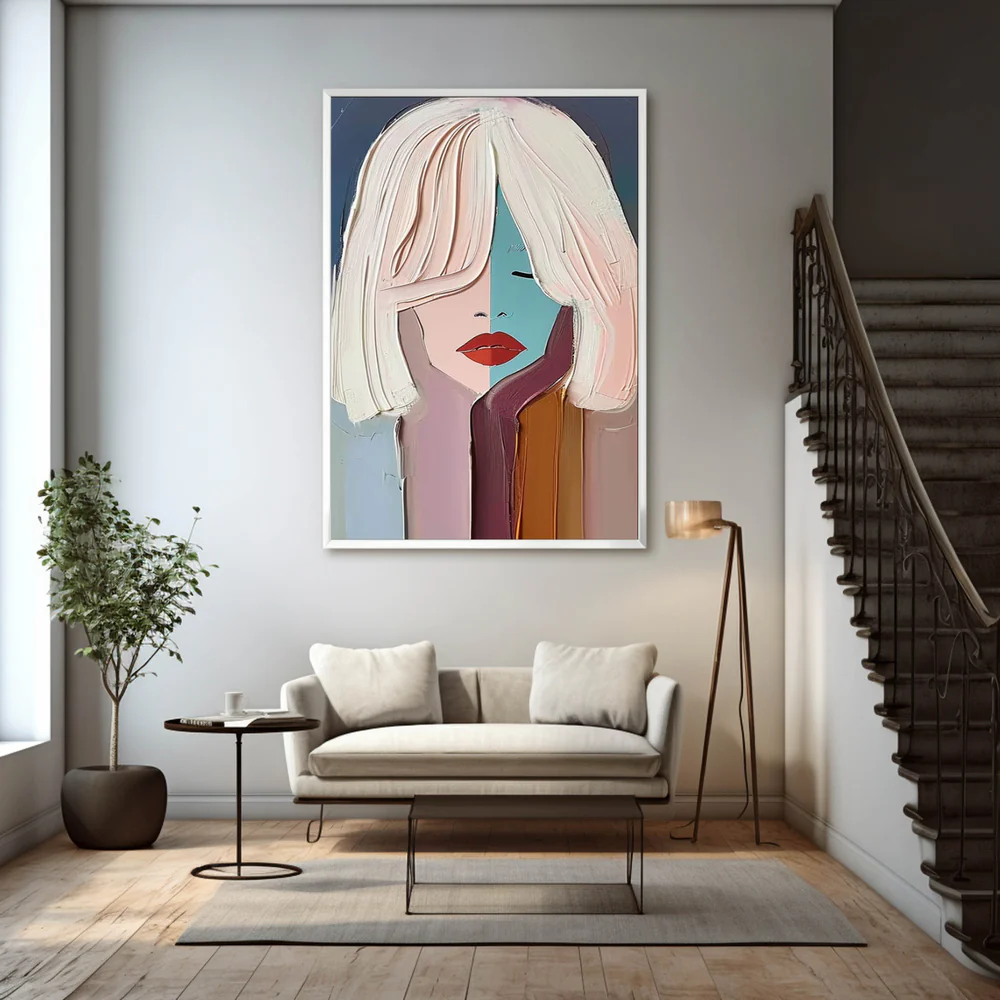 Handcrafted Modern Figure Painting Fine Wall Art For Homedecor MDP1023B
