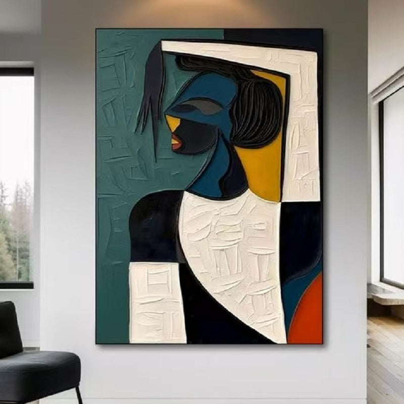 Handcrafted Modern Figure Painting Fine Wall Art For Homedecor MDP1025A