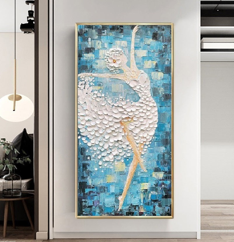 Handcrafted Modern Figure Painting Fine Wall Art For Homedecor MDP1032