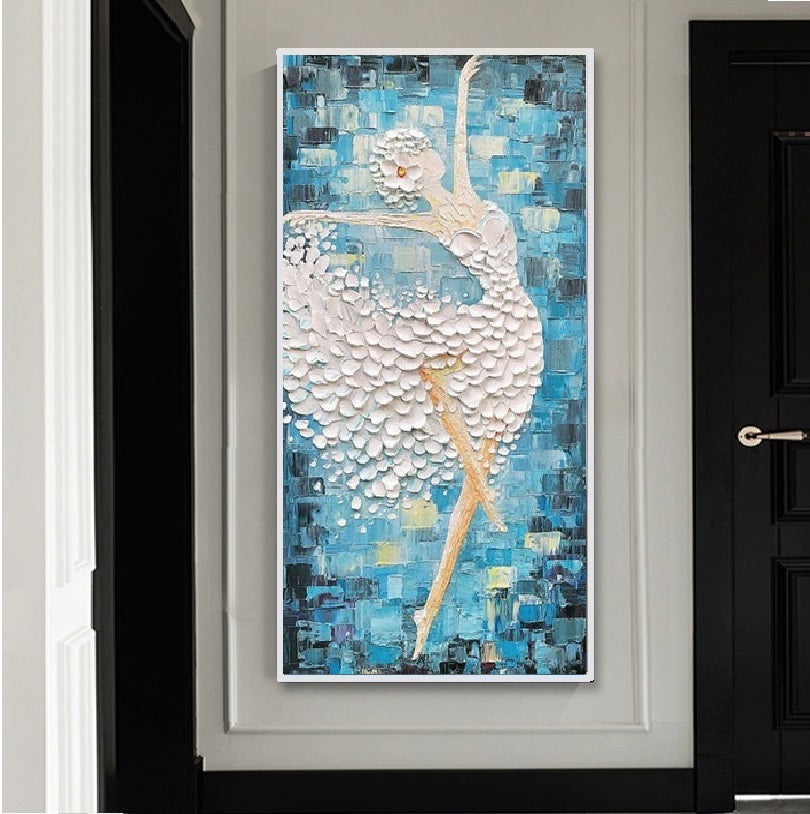 Handcrafted Modern Figure Painting Fine Wall Art For Homedecor MDP1032