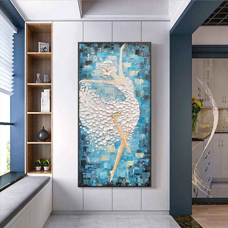 Handcrafted Modern Figure Painting Fine Wall Art For Homedecor MDP1032