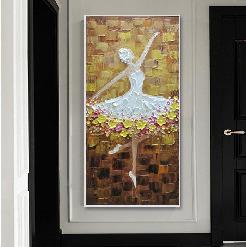 Handcrafted Modern Figure Painting Fine Wall Art For Homedecor MDP1033
