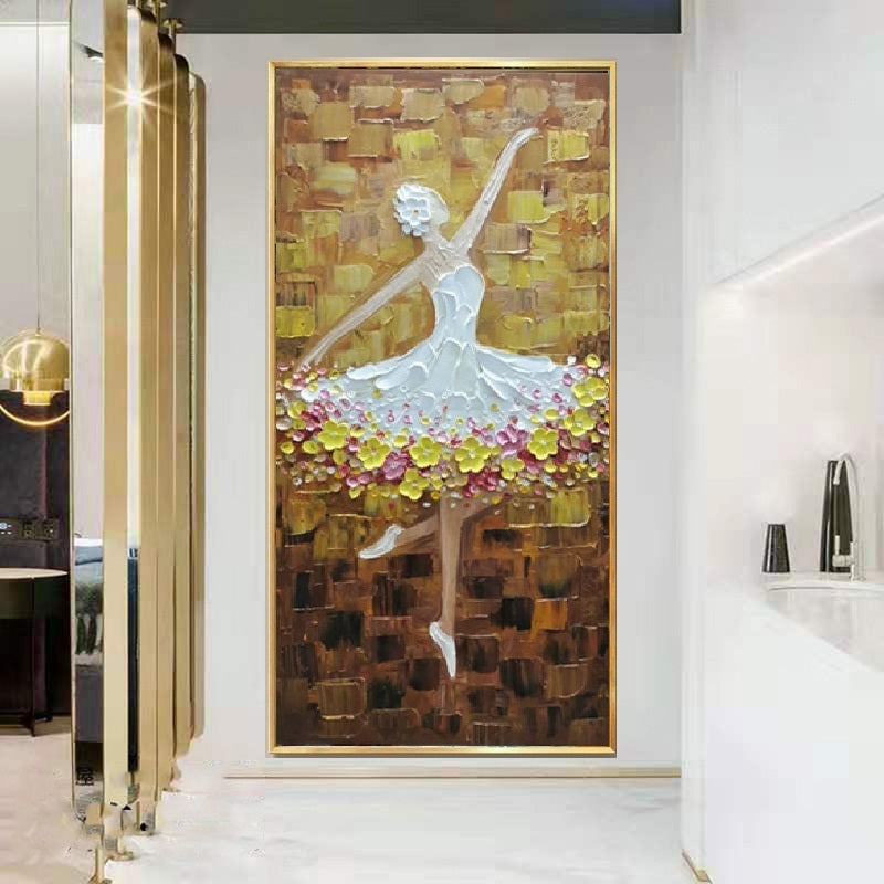 Handcrafted Modern Figure Painting Fine Wall Art For Homedecor MDP1033