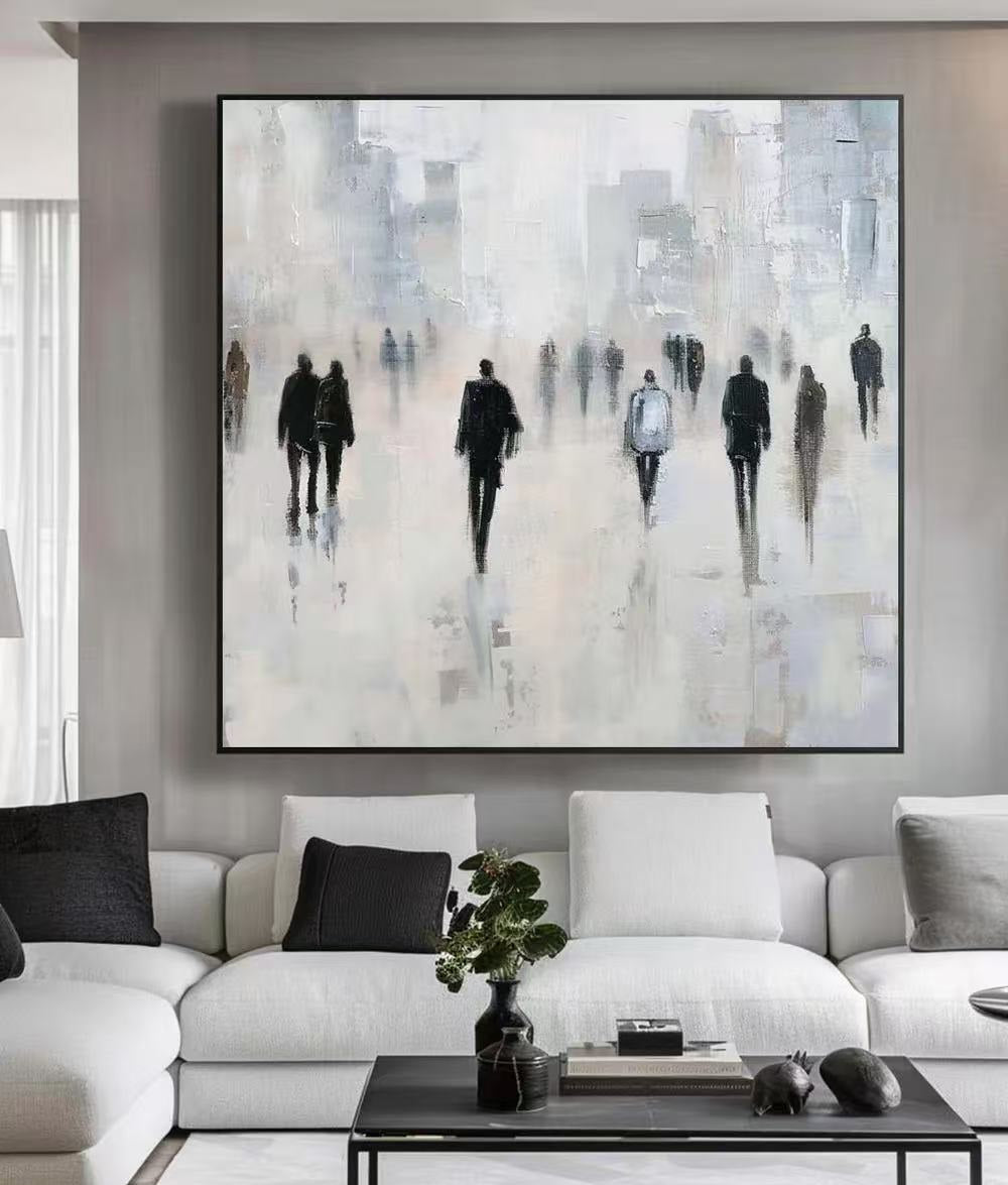 Handcrafted Modern Figure Painting Fine Wall Art For Homedecor MDP1035