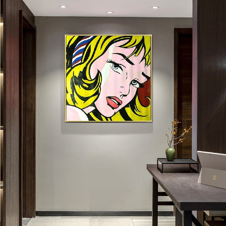 Handcrafted Modern Figure Painting Fine Wall Art For Homedecor MDP1036A