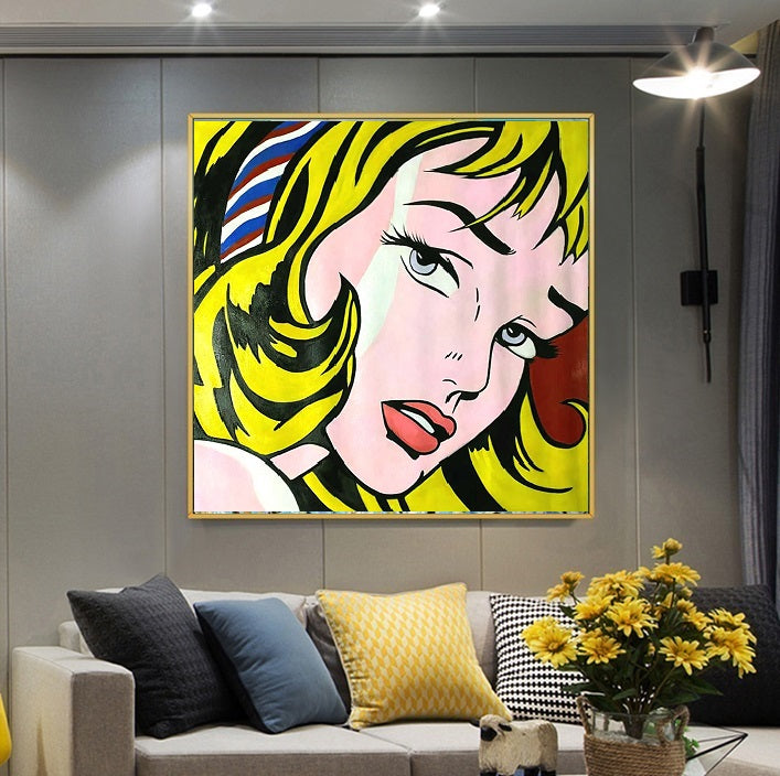 Handcrafted Modern Figure Painting Fine Wall Art For Homedecor MDP1036A