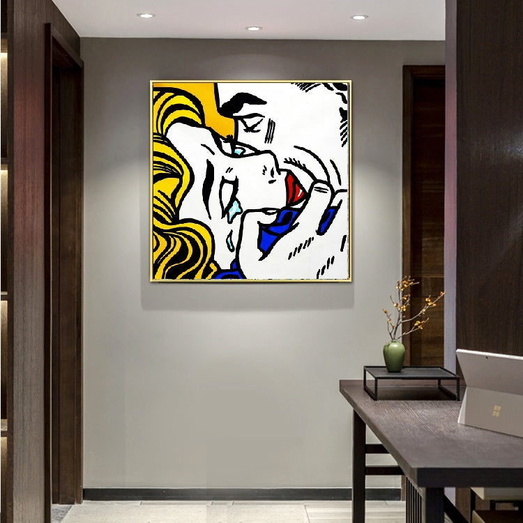 Handcrafted Modern Figure Painting Fine Wall Art For Homedecor MDP1036B