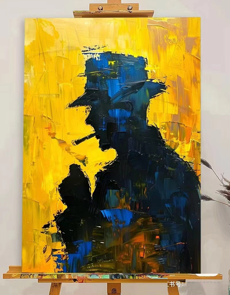 Handcrafted Modern Figure Painting Fine Wall Art For Homedecor MDP1037