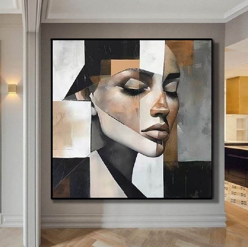 Handcrafted Modern Figure Painting Fine Wall Art For Homedecor MDP1041