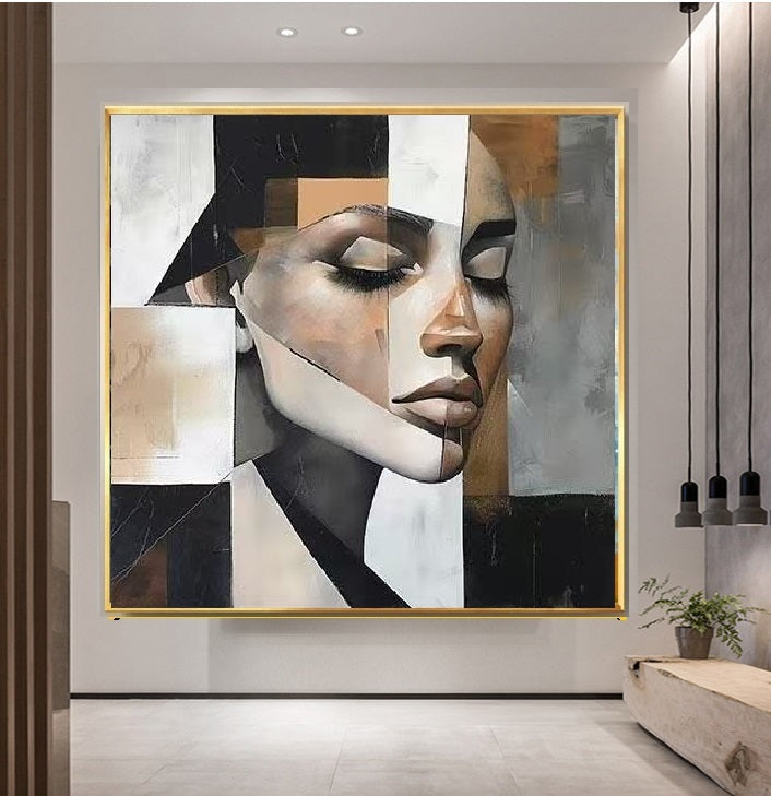 Handcrafted Modern Figure Painting Fine Wall Art For Homedecor MDP1041