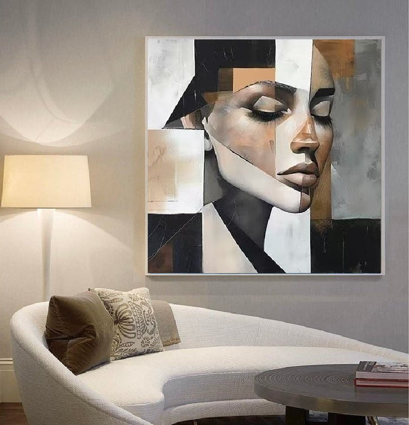 Handcrafted Modern Figure Painting Fine Wall Art For Homedecor MDP1041